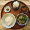 油揚げとひき肉煮の献立