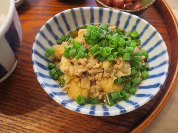 油揚げとひき肉煮