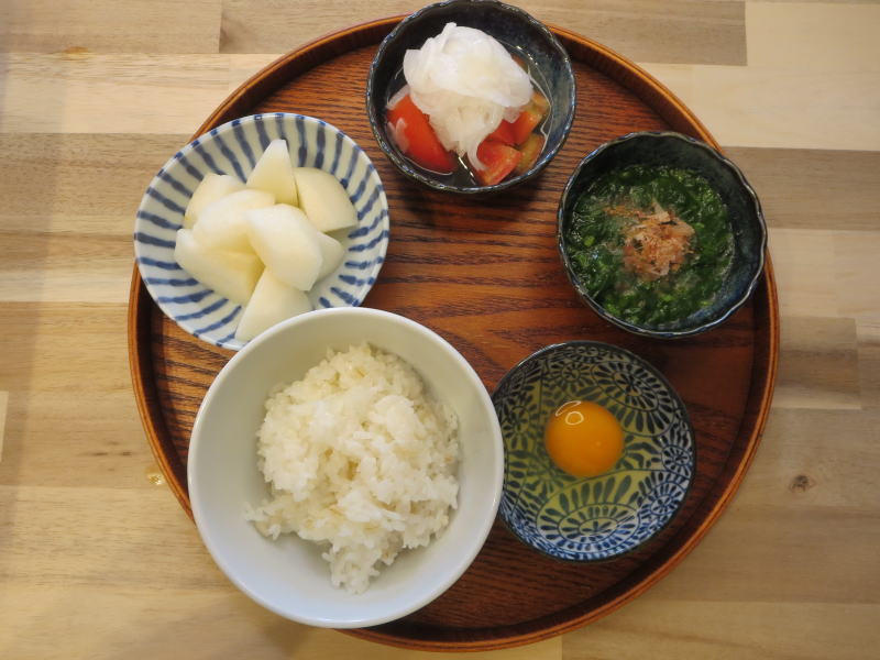 たまごかけごはんの献立