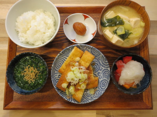 焼き油揚げの献立