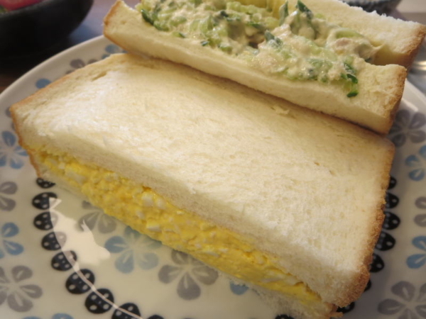 たまごサンド＆ツナきゅうりサンド