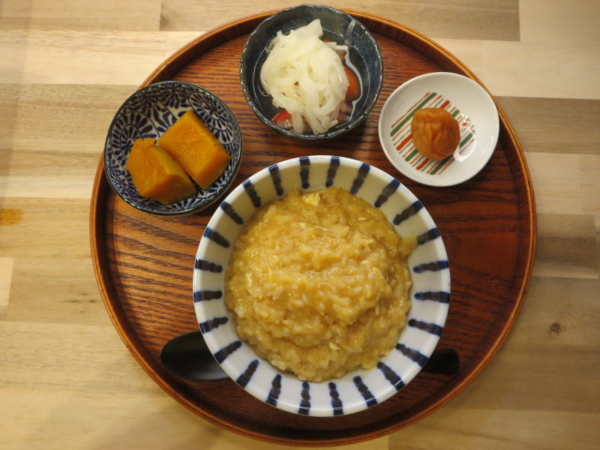 たまご粥の献立