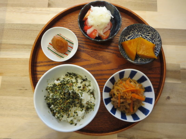 ふりかけごはんの献立