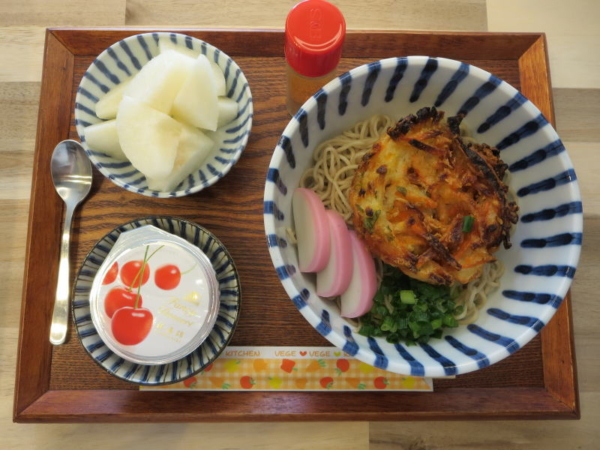 かき揚げそばの献立