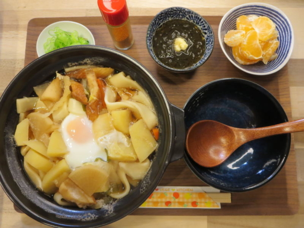 鍋焼きうどんの献立