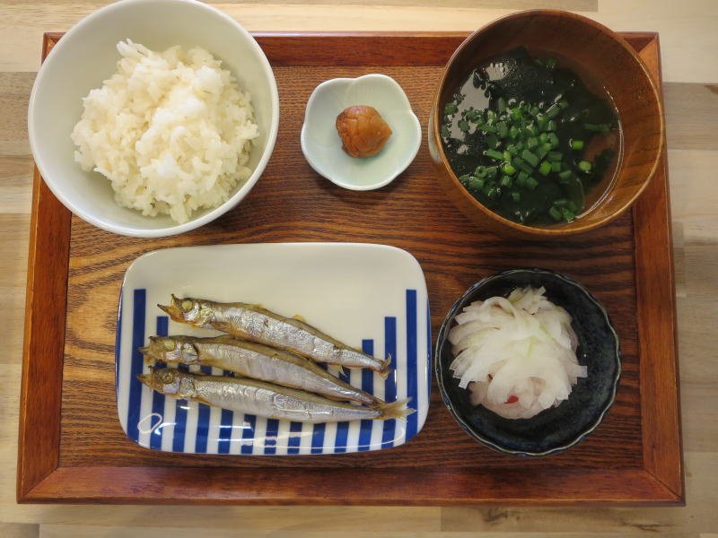 焼ししゃもの献立