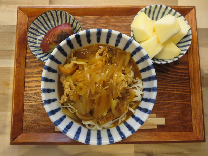 カレーうどんの献立
