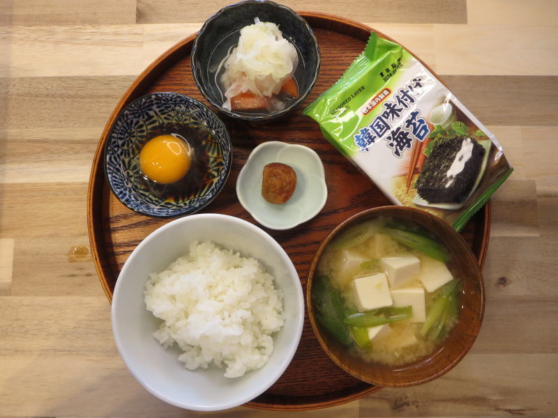 たまごかけごはんの献立