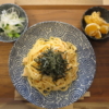 イカ明太子パスタの献立