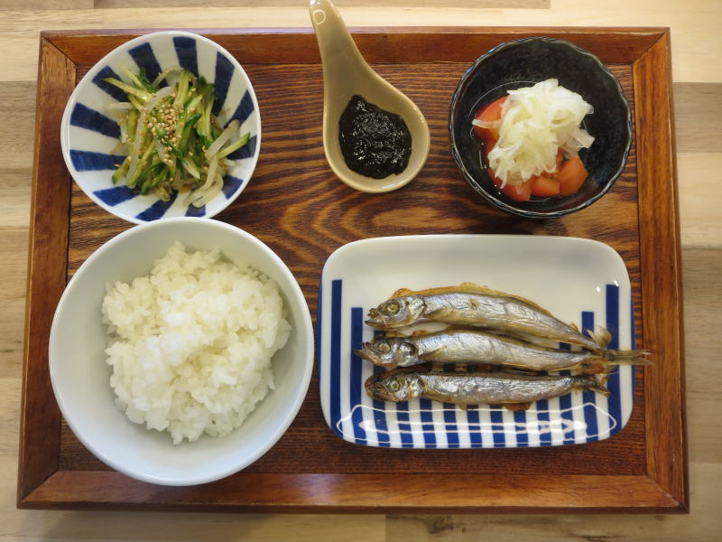 焼ししゃもの献立