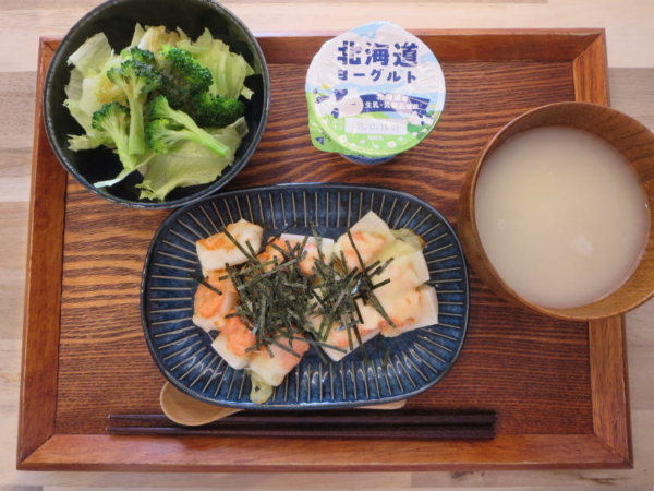 明太チーズ餅の献立