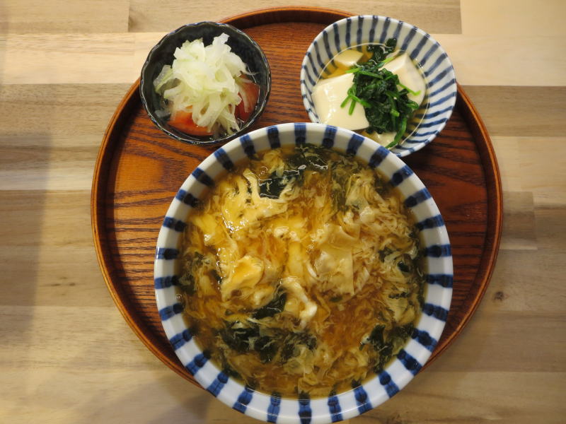 かき玉うどんの献立