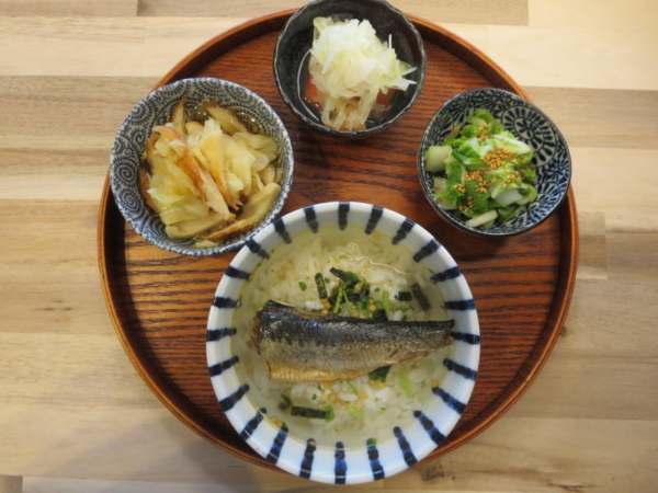 いわし塩焼茶漬け(山年園)の献立