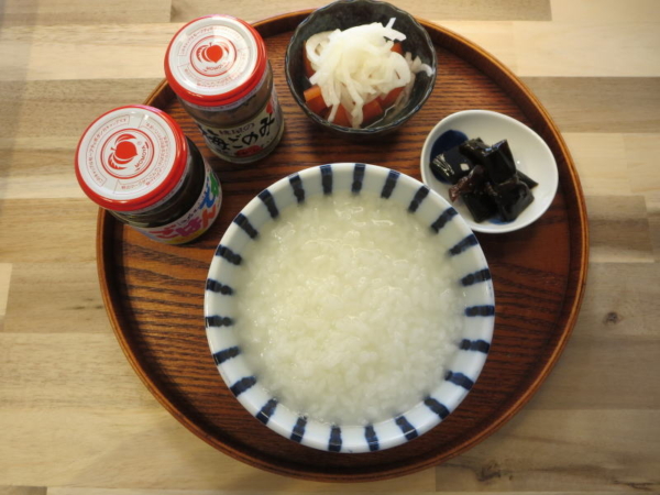 白粥の献立