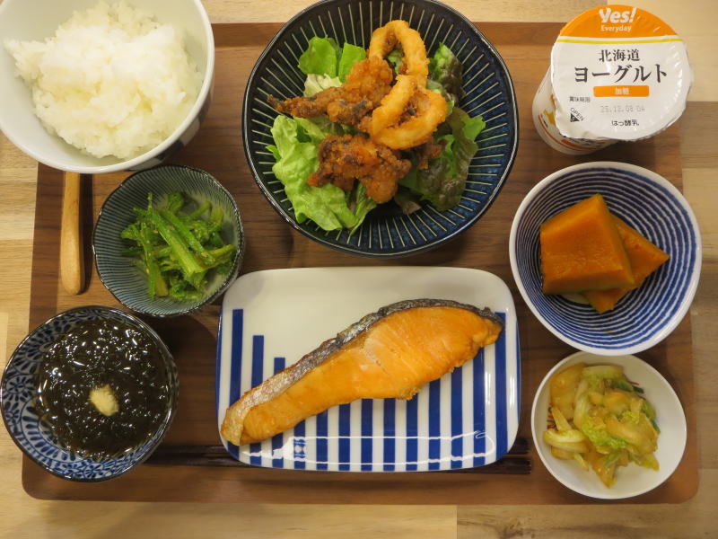 焼鮭の献立