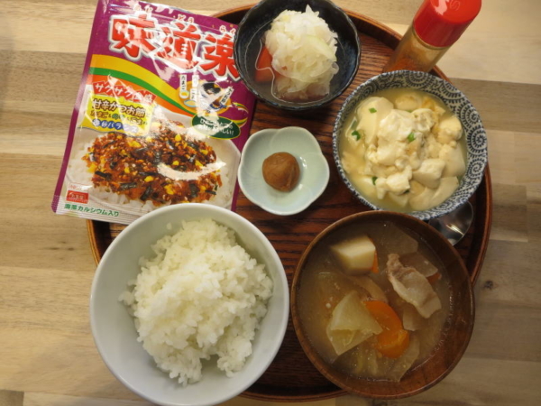 豆腐の炒め煮の献立