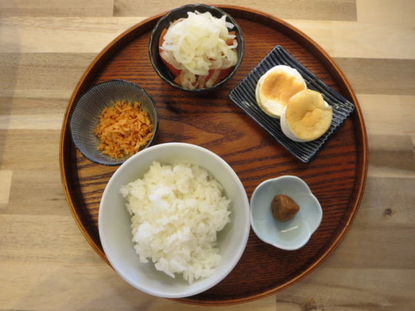 シンプル朝ごはんの献立