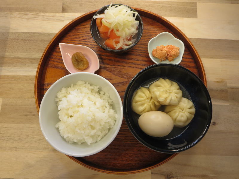 小籠包＋ゆでたまごの献立