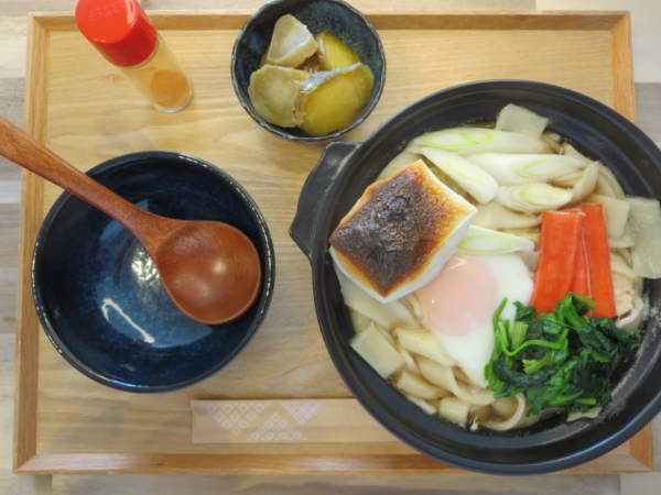 焼餅入り鍋焼きうどんの献立