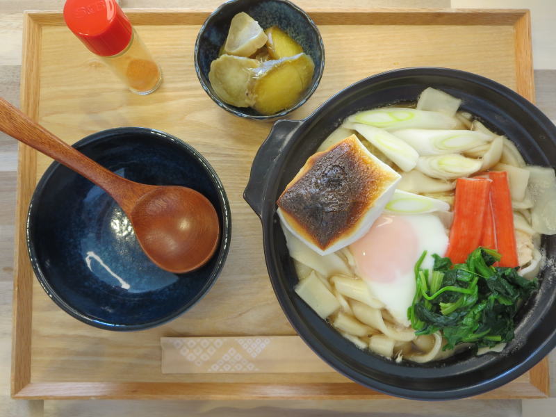 焼餅入り鍋焼きうどんの献立