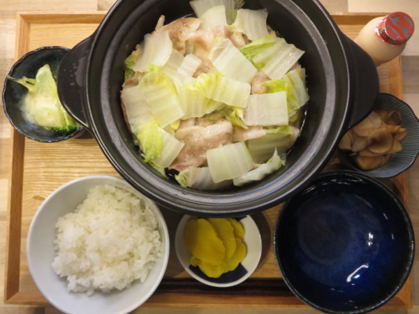 豚バラ白菜の献立