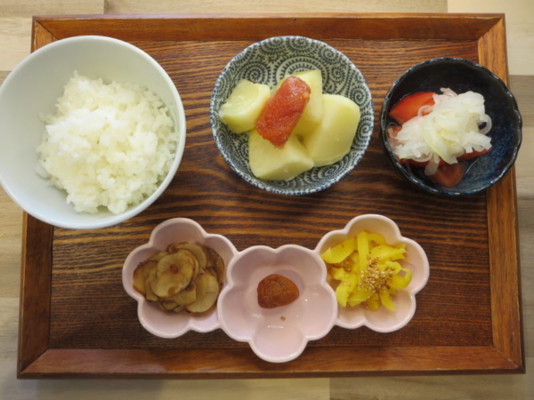 じゃがバター明太の献立