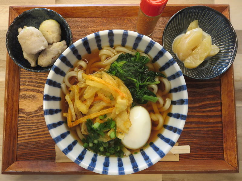 かき揚げうどんの献立