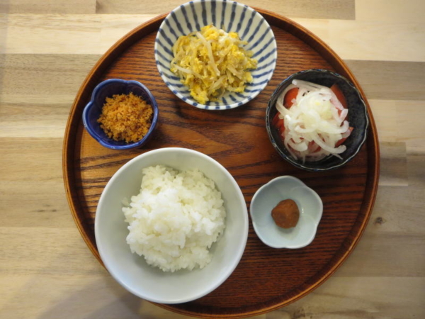 鮭フレークの献立