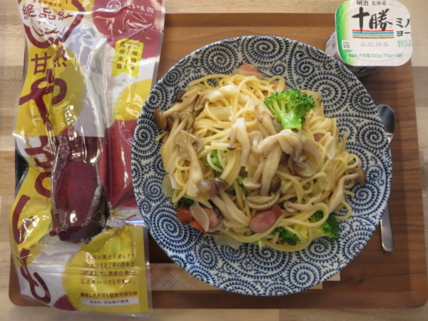 ペペロンチーノの献立