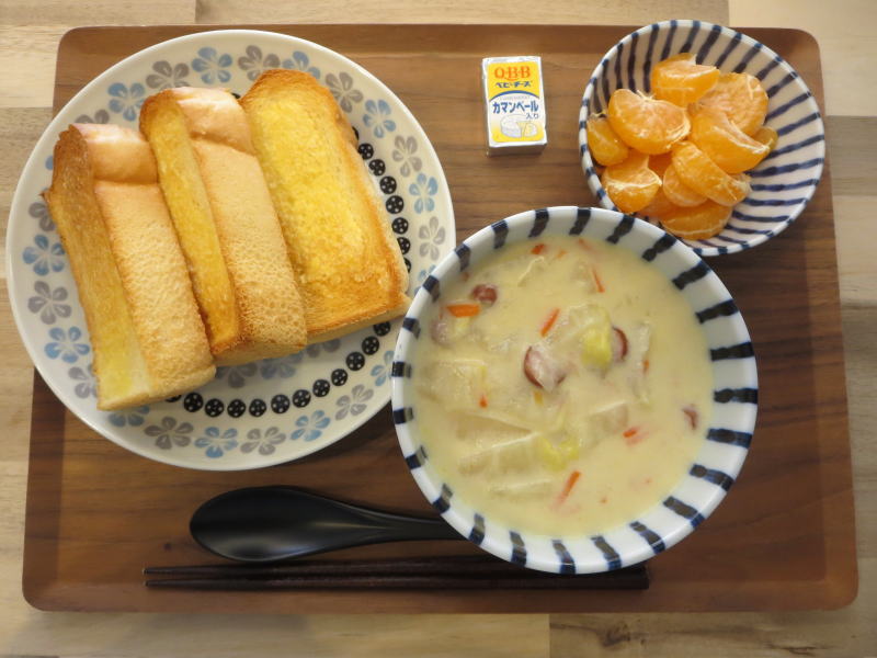 白菜のクリーム煮の献立