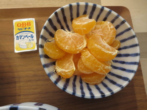 みかん、ベビーチーズカマンベール入り
