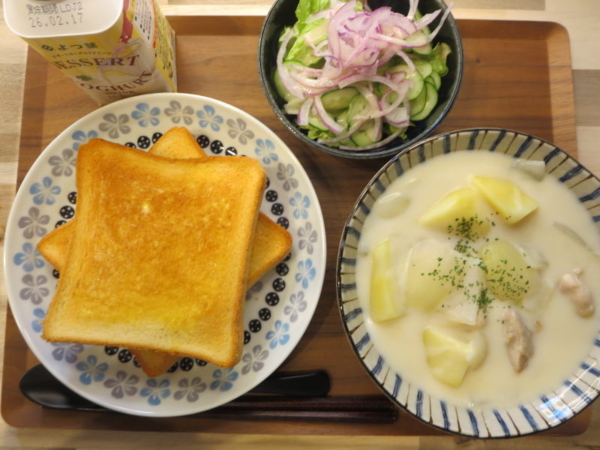 シチューの献立