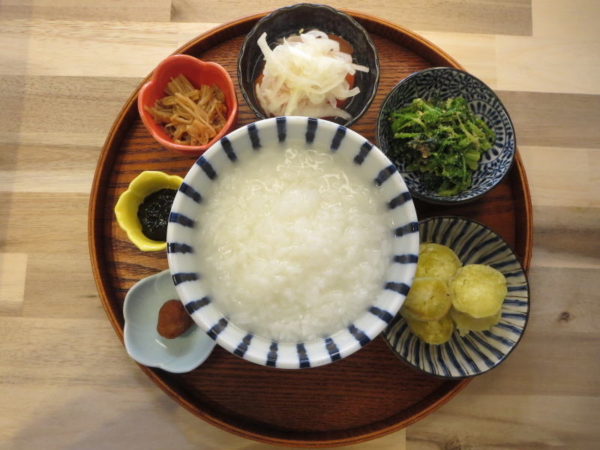 白粥の献立