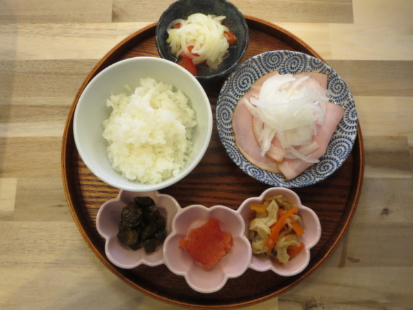 ハムサラダの献立