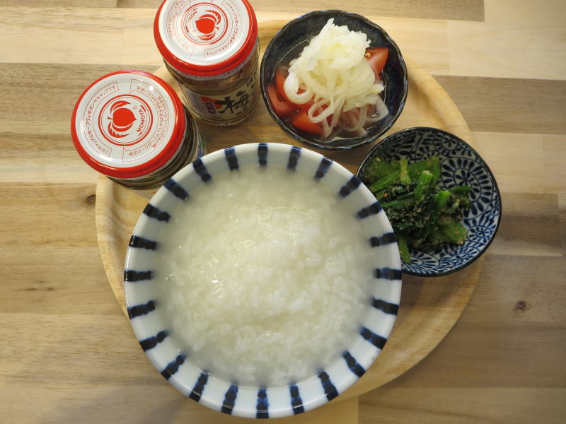 白粥の献立