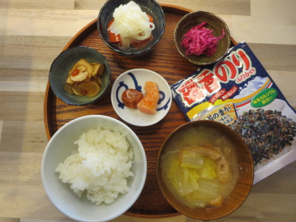 簡単朝ごはんの献立