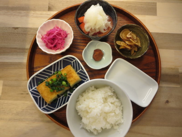 焼き厚揚げの献立