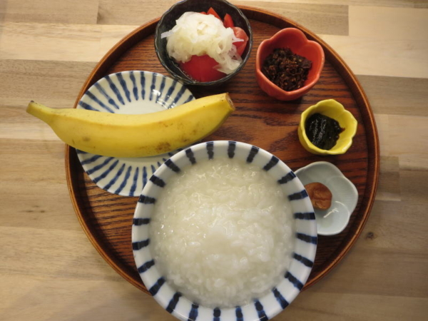 白粥の献立