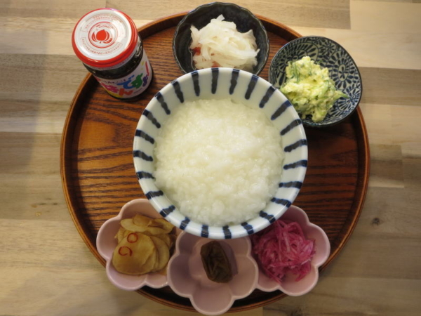 お粥の献立
