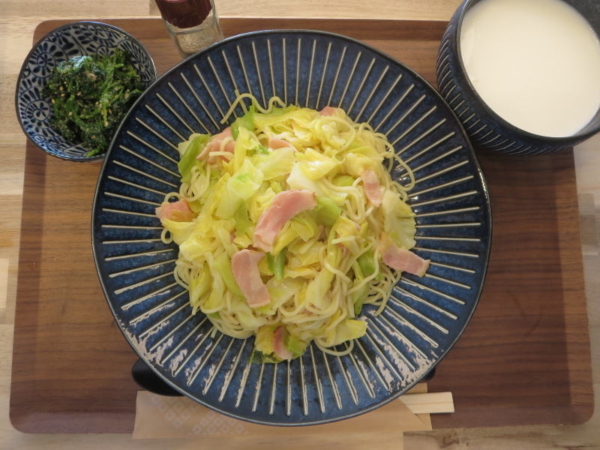 塩焼そばの献立