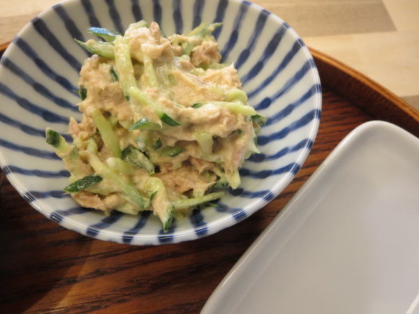 ツナ缶きゅうり、味付け海苔