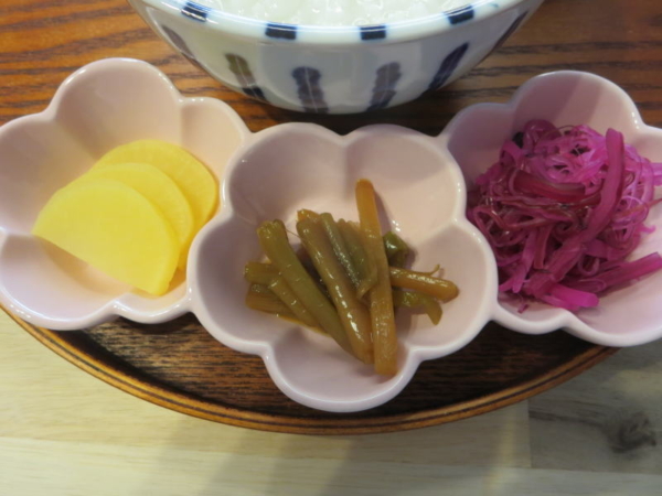 漬物、にらねっこ、しばわかめ