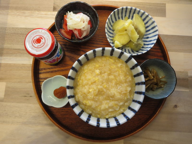 たまご粥の献立