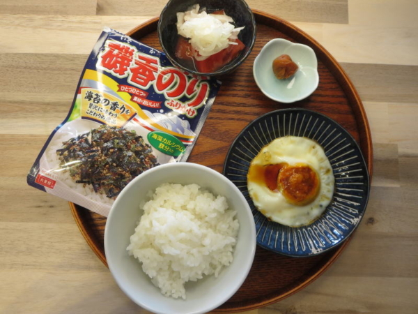 目玉焼き(両面焼き)の献立