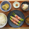アスパラのハム巻きの献立