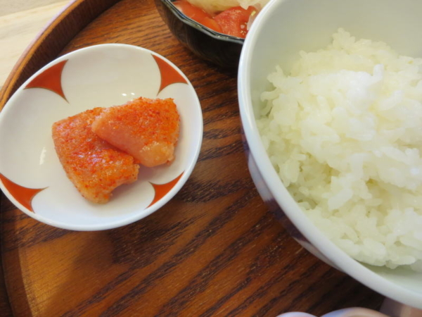 明太子、ごはん
