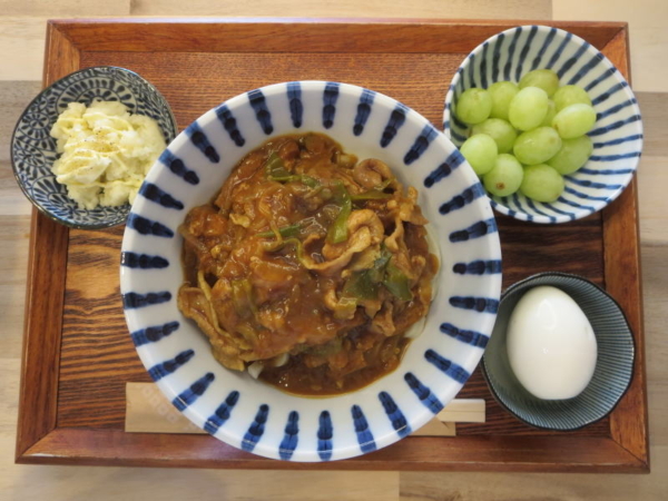 カレーうどんの献立