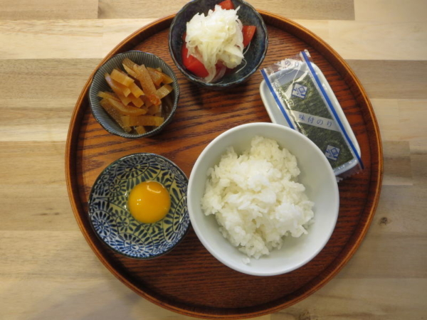 たまごかけごはんの献立