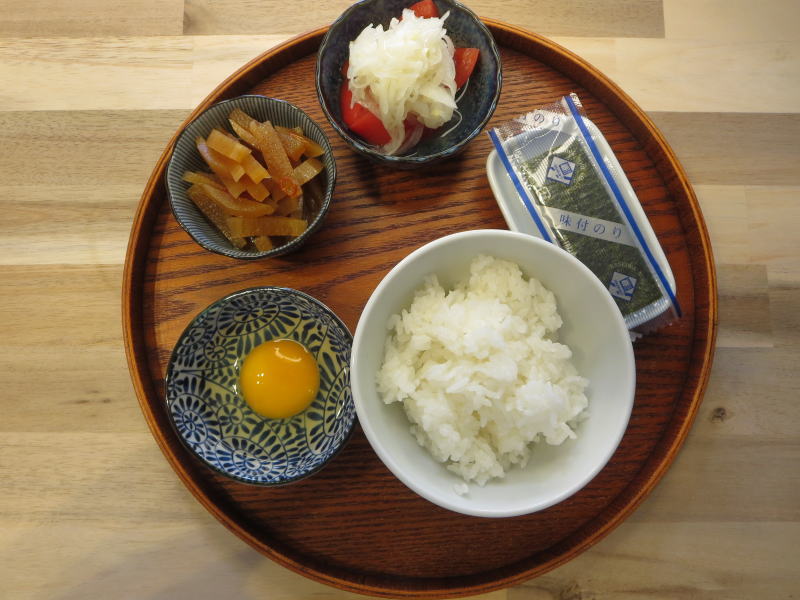 たまごかけごはんの献立