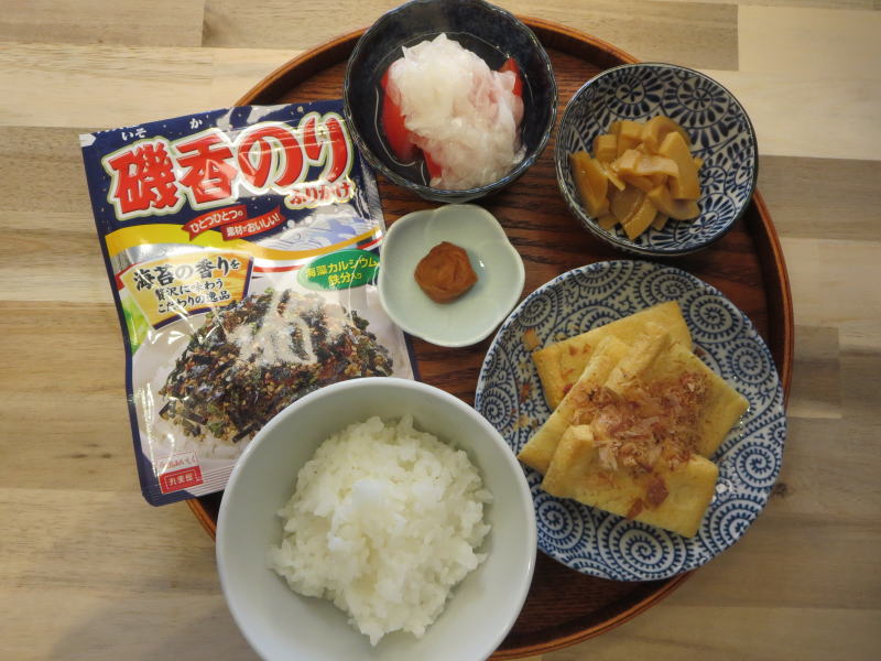 炙り油揚げの献立